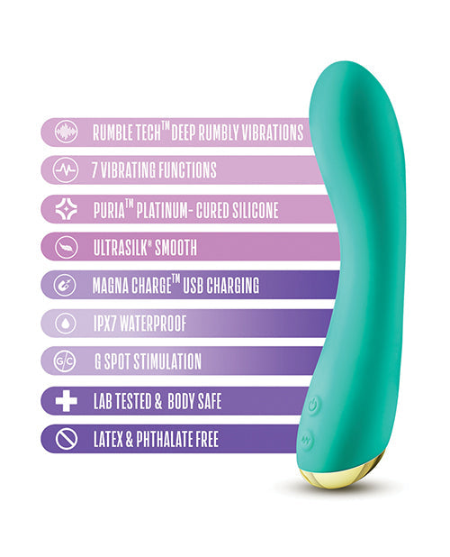 Blush Aria Luscious AF G-Spot Vibe - Teal