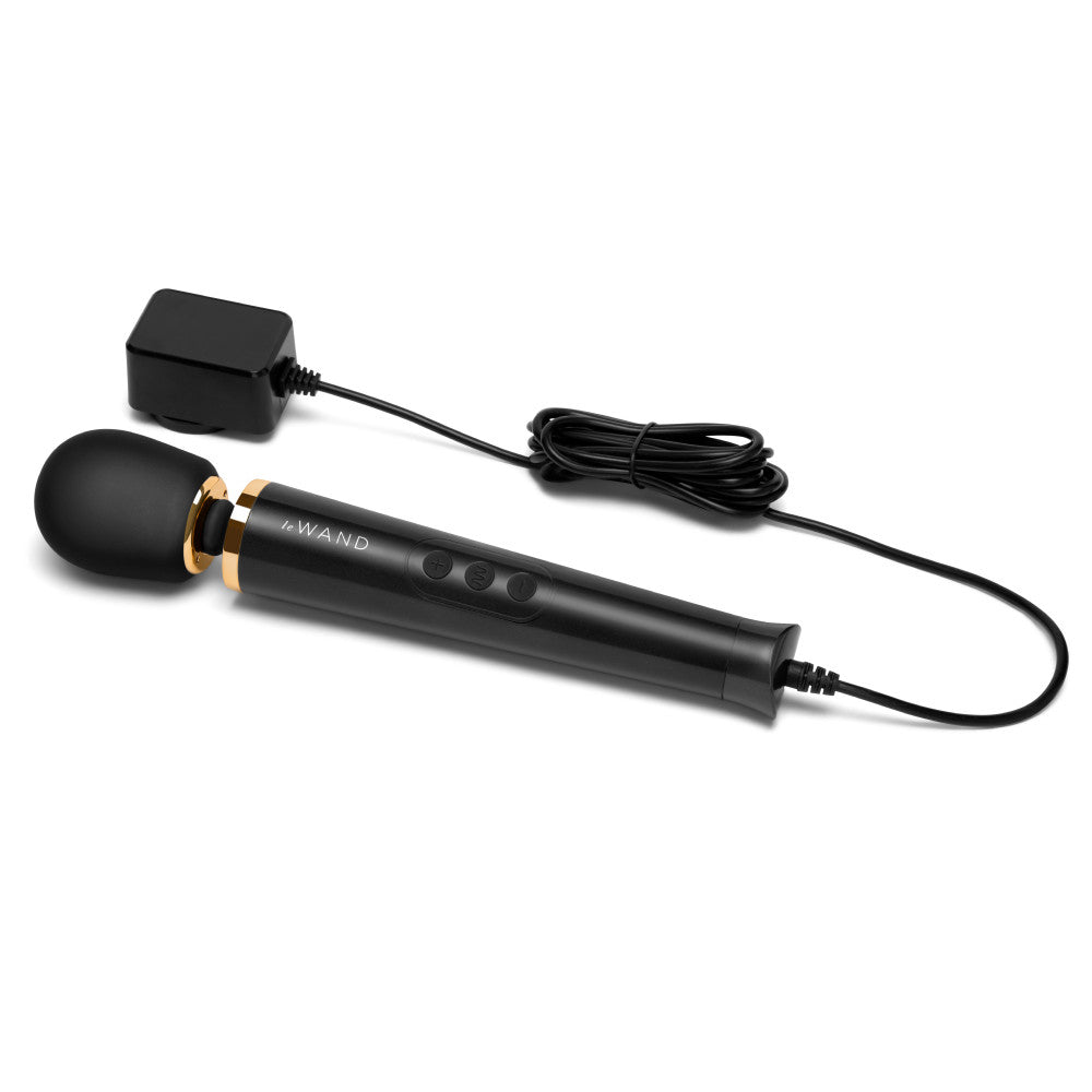 Le Wand Powerful Petite Plug-In Wand Vibrator - Black